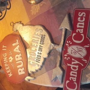 3 Rustic Wall Decor Signs
